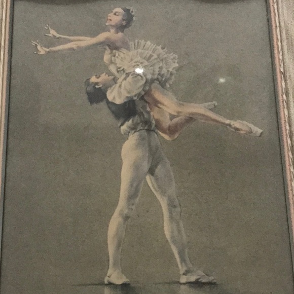 Vintage Cecil Golding Signed Ballet framed print 9 x 7.5 -in - Picture 3 of 11